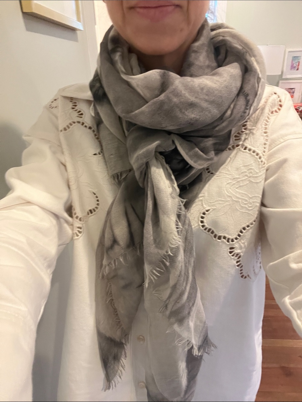 Light weight tie dye scarf EUC